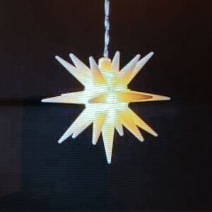 New Moravian Hanging Star, Small All Weather New In Box